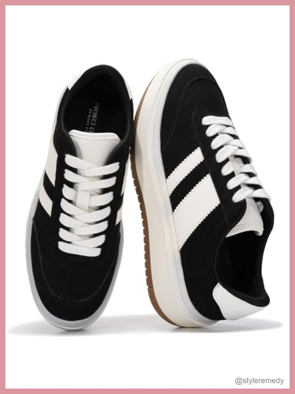 Platform Sneakers Lace-Up Comfort Cushioned Athletic Shoes